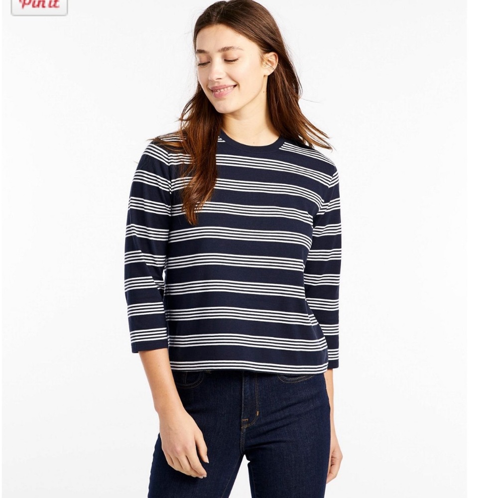 LL Bean stripe shirt